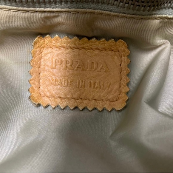 Authentic PRADA Beige Leather Tote Bag - Picture 5 of 12